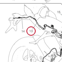 Faisceau arrière 500 h/g — réf. 5101L021A | Ducati Store
