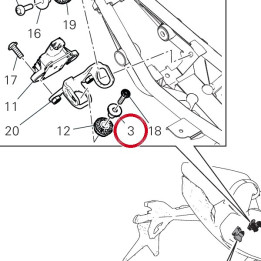 Entretoise 71615921AA — réf. 71615921AA | Ducati Store