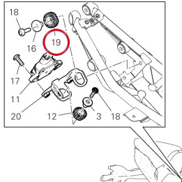 Caoutchouch siège 76411641A — réf. 76411641A | Ducati Store