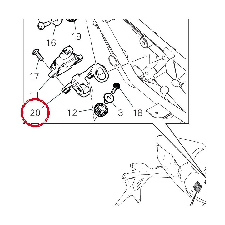 Equerre 8301L421BA — réf. 8301L421BA | Ducati Store