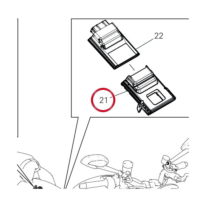 Support 70011351A — réf. 70011351A | Ducati Store