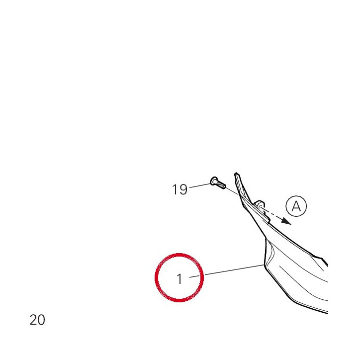 Protection inférieur — réf. 4801B231A | Ducati Store