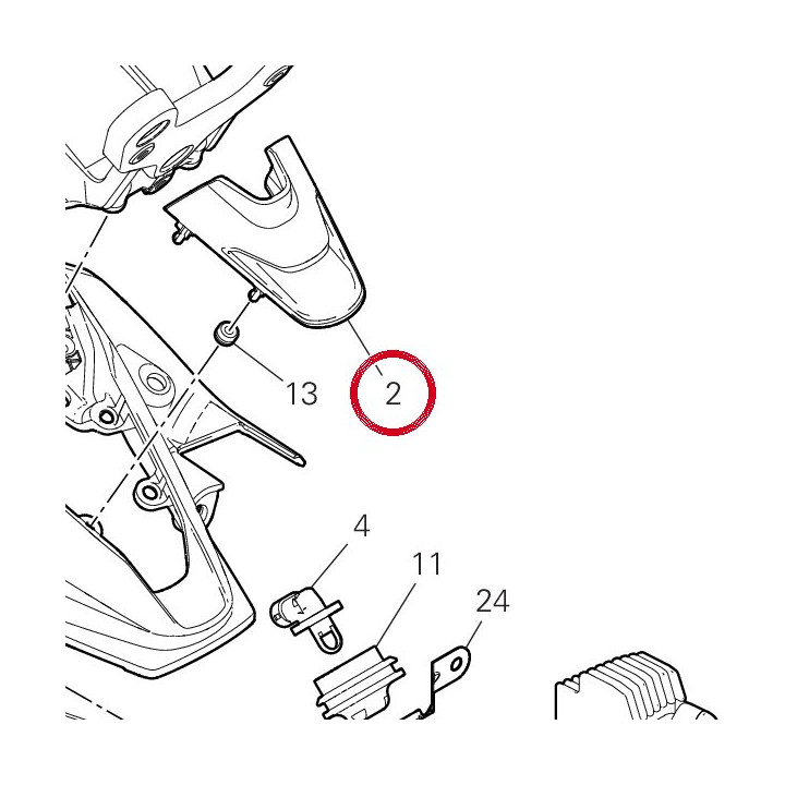 Cache 4801B421A — réf. 4801B421A | Ducati Store