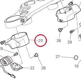 Support clignotant droite — réf. 8291I991A | Ducati Store