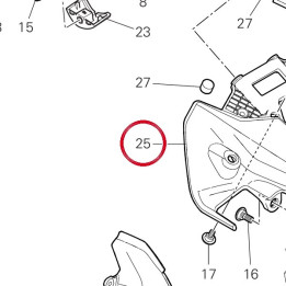 Support feu avant 8301I192A — réf. 8301I192A | Ducati Store