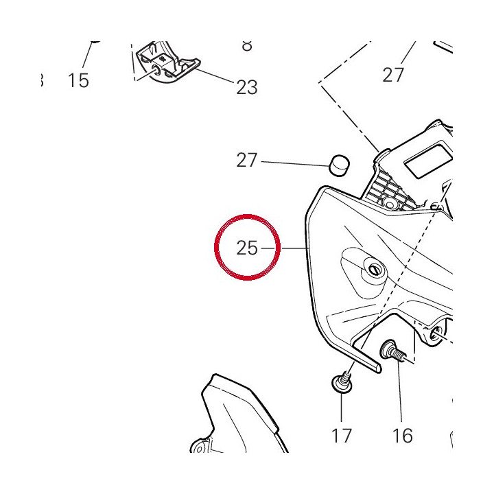 Support feu avant 8301I192A — réf. 8301I192A | Ducati Store