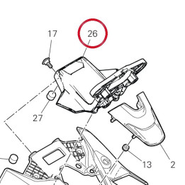 Supporto cruscotto 8301L641A — réf. 8301L641A | Ducati Store