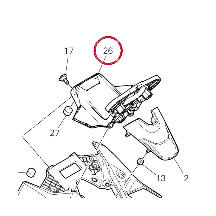 Supporto cruscotto 8301L641A — réf. 8301L641A | Ducati Store