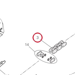 Chaîne 115+1 67641832A — réf. 67641832A | Ducati Store