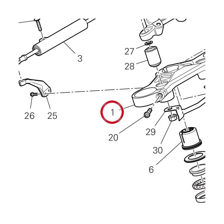 Tête de direction — réf. 34112211AA | Ducati Store