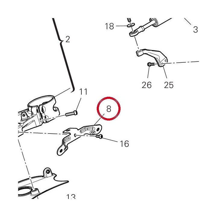 Support 8301P711AA — réf. 8301P711AA | Ducati Store