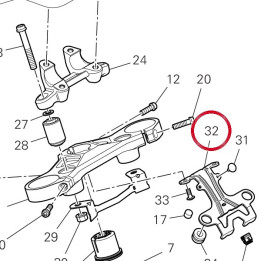 Bride supérieur 8301P701AA — réf. 8301P701AA | Ducati Store