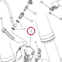 Étrier frein avant gauche — réf. 61042291AA | Ducati Store