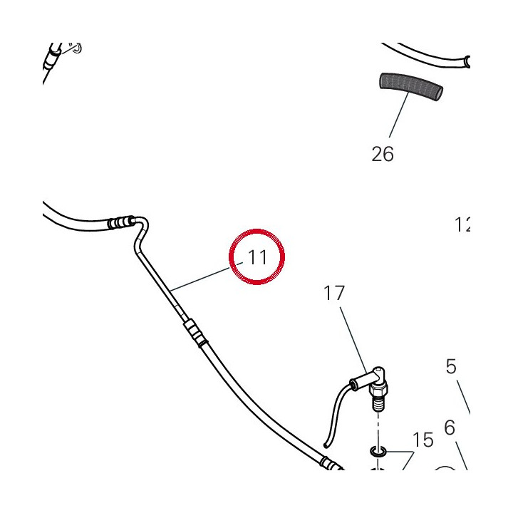 Durite maître cylindre — réf. 61912262A | Ducati Store