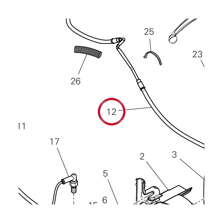 Durit Boitier-Etrier — réf. 61912273A | Ducati Store