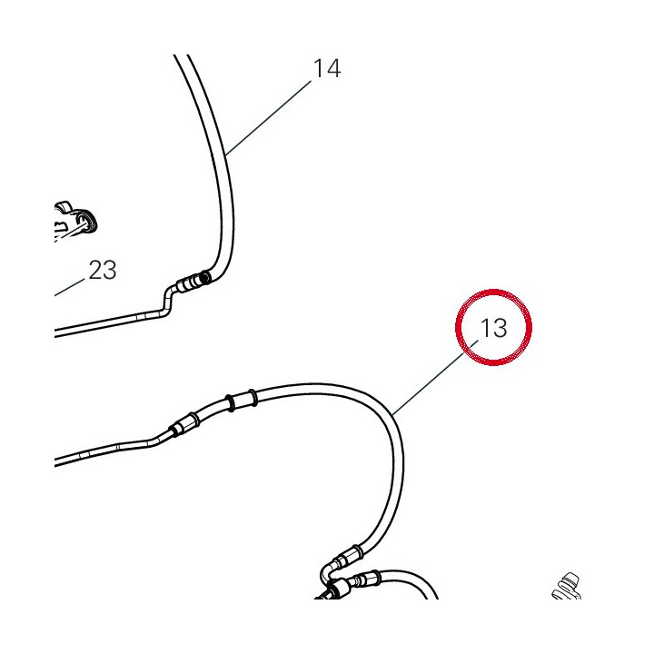Durit boitier - étriers — réf. 61812201B | Ducati Store