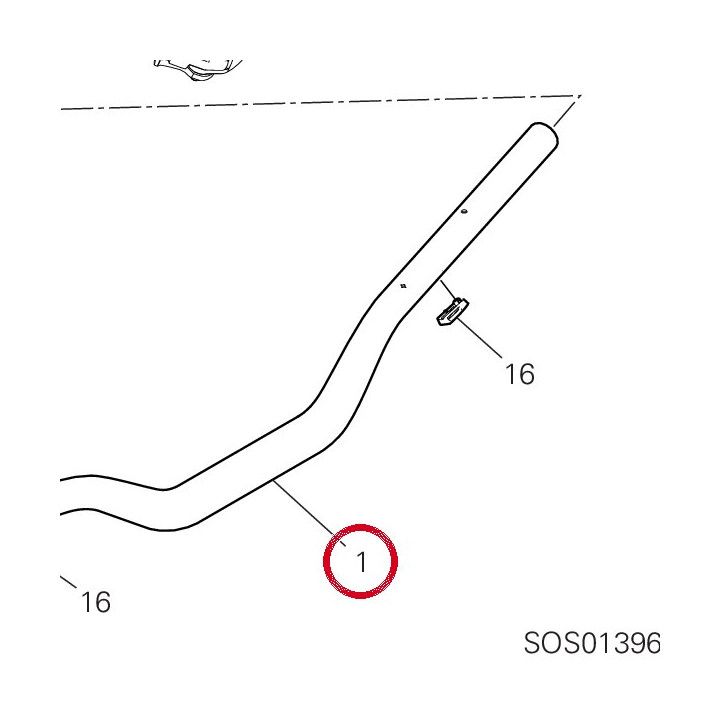 Guidon 36016511BA — réf. 36016511BA | Ducati Store