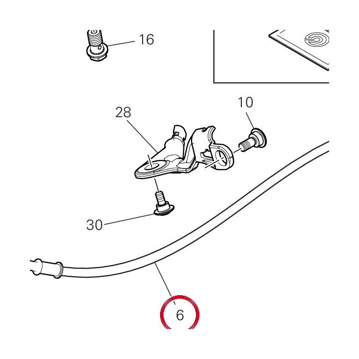 Tuyau huile embrayage — réf. 63211241A | Ducati Store