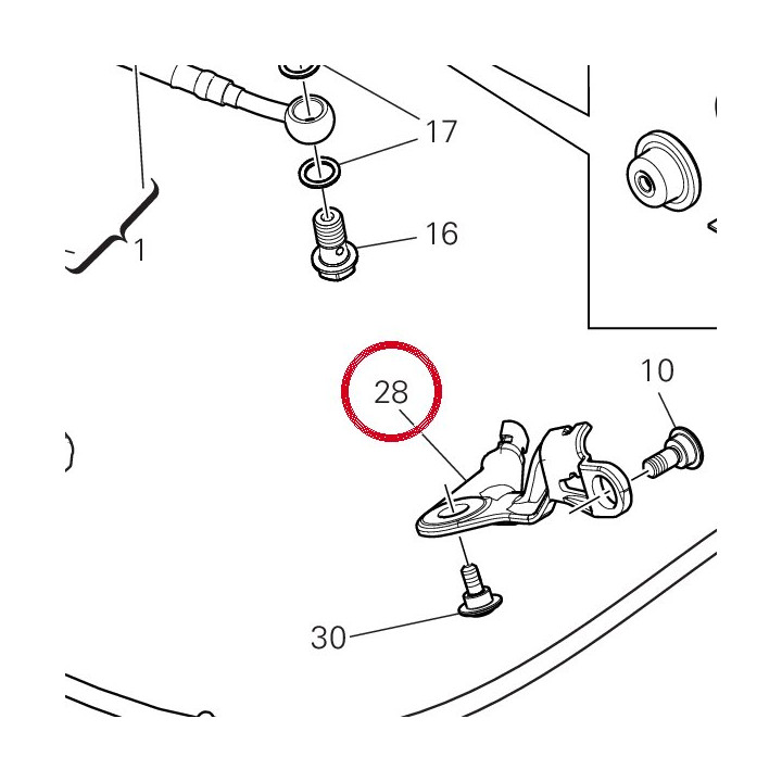Passe-Tube 75812601B — réf. 75812601B | Ducati Store