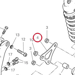 Equerre 37212511AA — réf. 37212511AA | Ducati Store