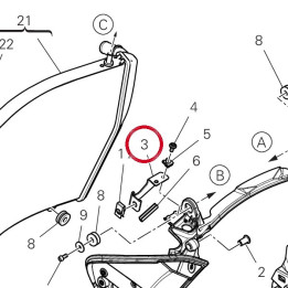 Raccord avant 8301P842AA — réf. 8301P842AA | Ducati Store