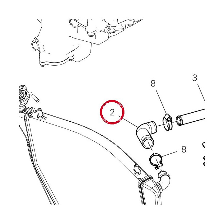 Tuyau eau 80018632A — réf. 80018632A | Ducati Store