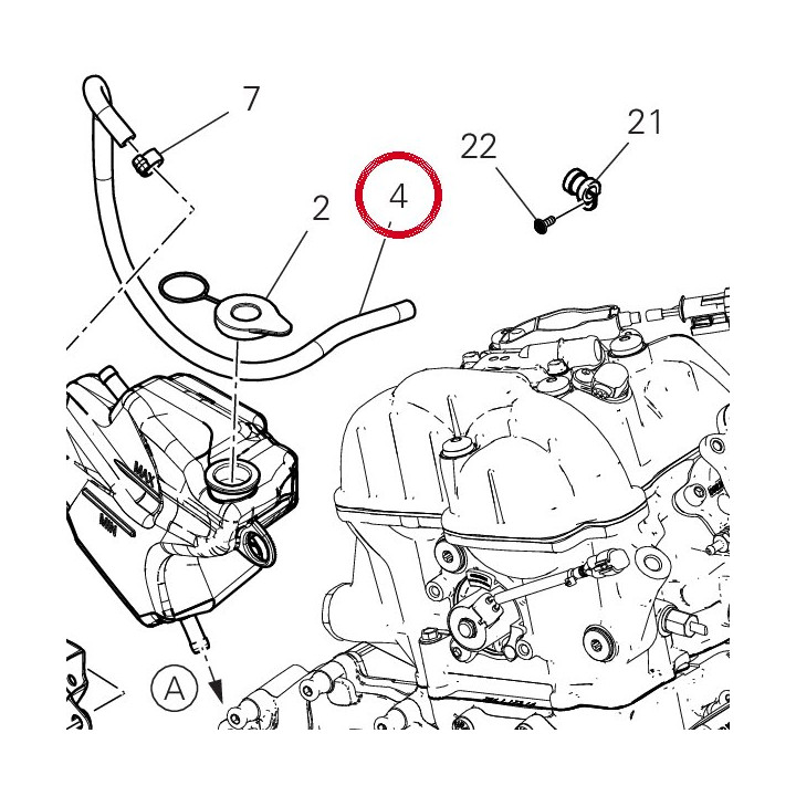 Tube D'Event 93410441A — réf. 93410441A | Ducati Store