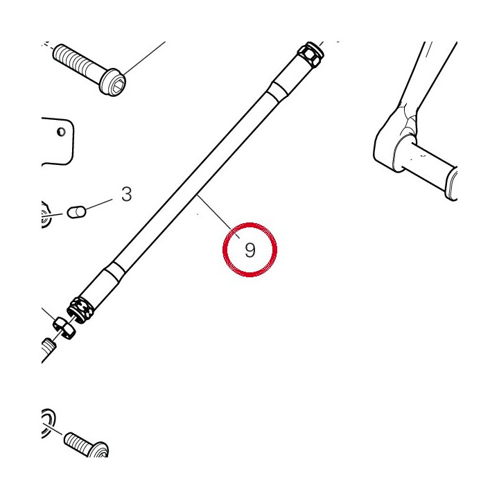 Tige commande sélecteur — réf. 11710281A | Ducati Store