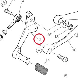 Levier de commande — réf. 45613411AA | Ducati Store