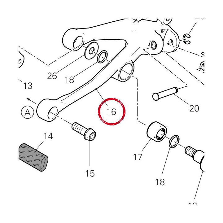 Plaque G. avant 8242A831AA — réf. 8242A831AA | Ducati Store