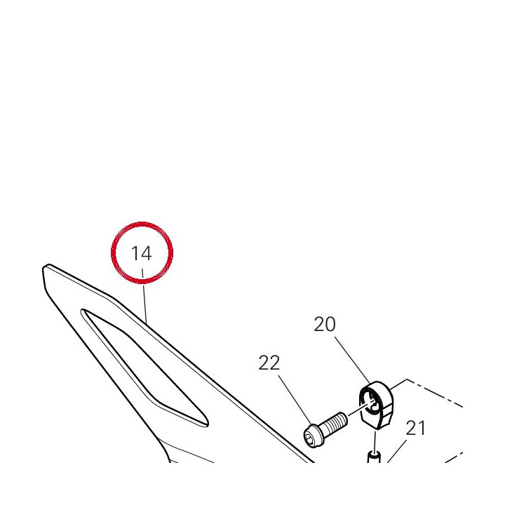 Pare-Talon avant droit — réf. 4601S041AA | Ducati Store
