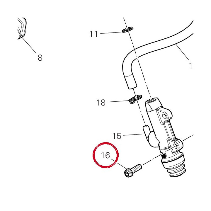 Vis tceif M6X18 77156668B — réf. 77156668B | Ducati Store