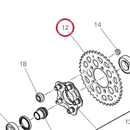 Couronne 49417093AA — réf. 49417093AA | Ducati Store