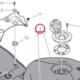 Réservoir carburant — réf. 58613441BA | Ducati Store