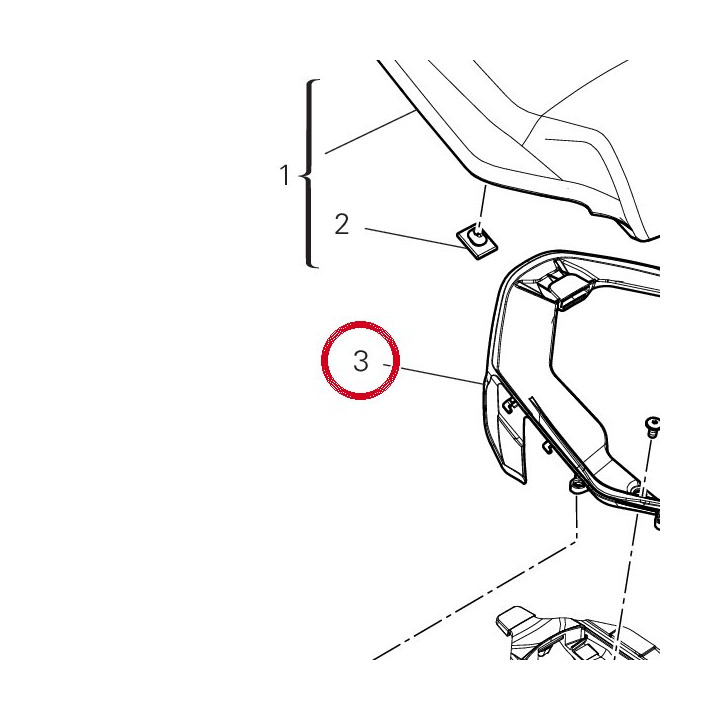Support 48217362A — réf. 48217362A | Ducati Store