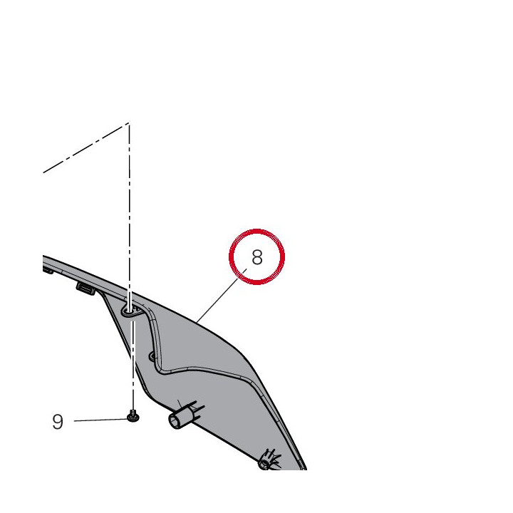 Panneau lateral gauche — réf. 48217342AA | Ducati Store