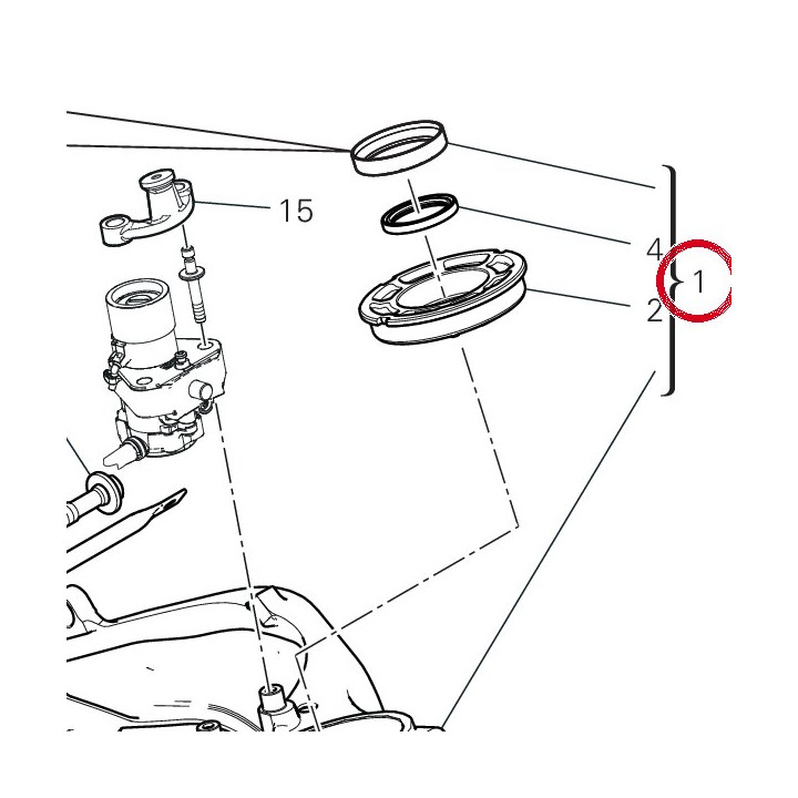 Cadre 47122304AA — réf. 47122304AA | Ducati Store
