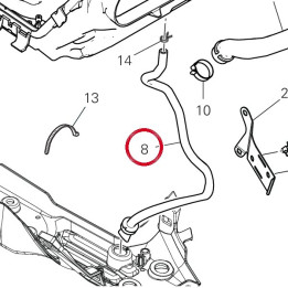 Tuyau drainage airbox — réf. 59018513A | Ducati Store