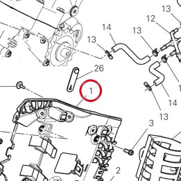 Bride fixation carbon — réf. 83019832A | Ducati Store