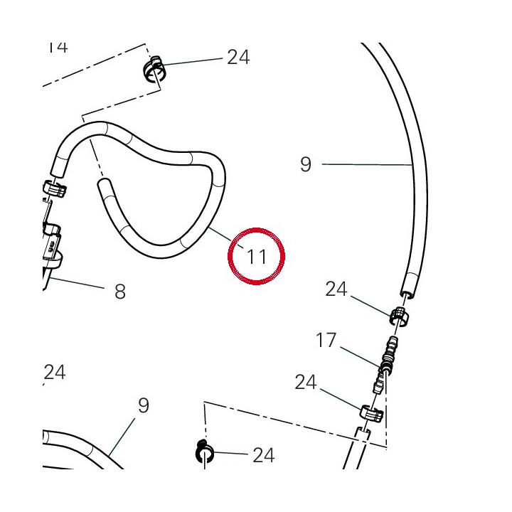Tuyau 935Z0191A — réf. 935Z0191A | Ducati Store