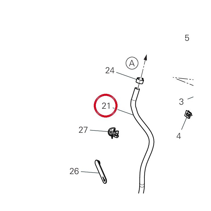 Tuyau échappement 93512971A — réf. 93512971A | Ducati Store