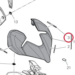 Decalcomanie gauche — réf. 4381O061A | Ducati Store