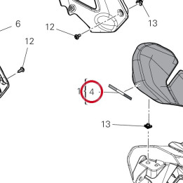 Decalcomanie droite — réf. 4381O051A | Ducati Store