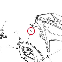 Joue interne gauche — réf. 4801I464A | Ducati Store