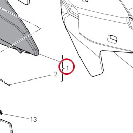 Couvercle droit 4802I562AA — réf. 4802I562AA | Ducati Store