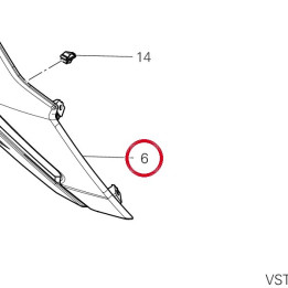 Carene inférieure droite — réf. 4801I521AA | Ducati Store