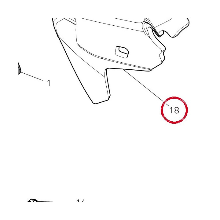 Panneau insonorisant droit — réf. 48613333A | Ducati Store