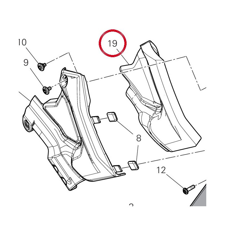 Absorbant sonore 48613391A — réf. 48613391A | Ducati Store