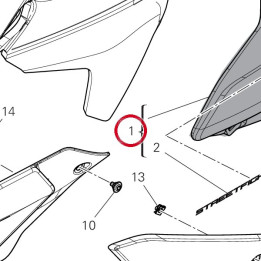 Couvercle gauche 4802I571AA — réf. 4802I571AA | Ducati Store