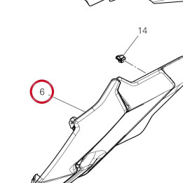 Carene inférieure gauche — réf. 4801I531AA | Ducati Store